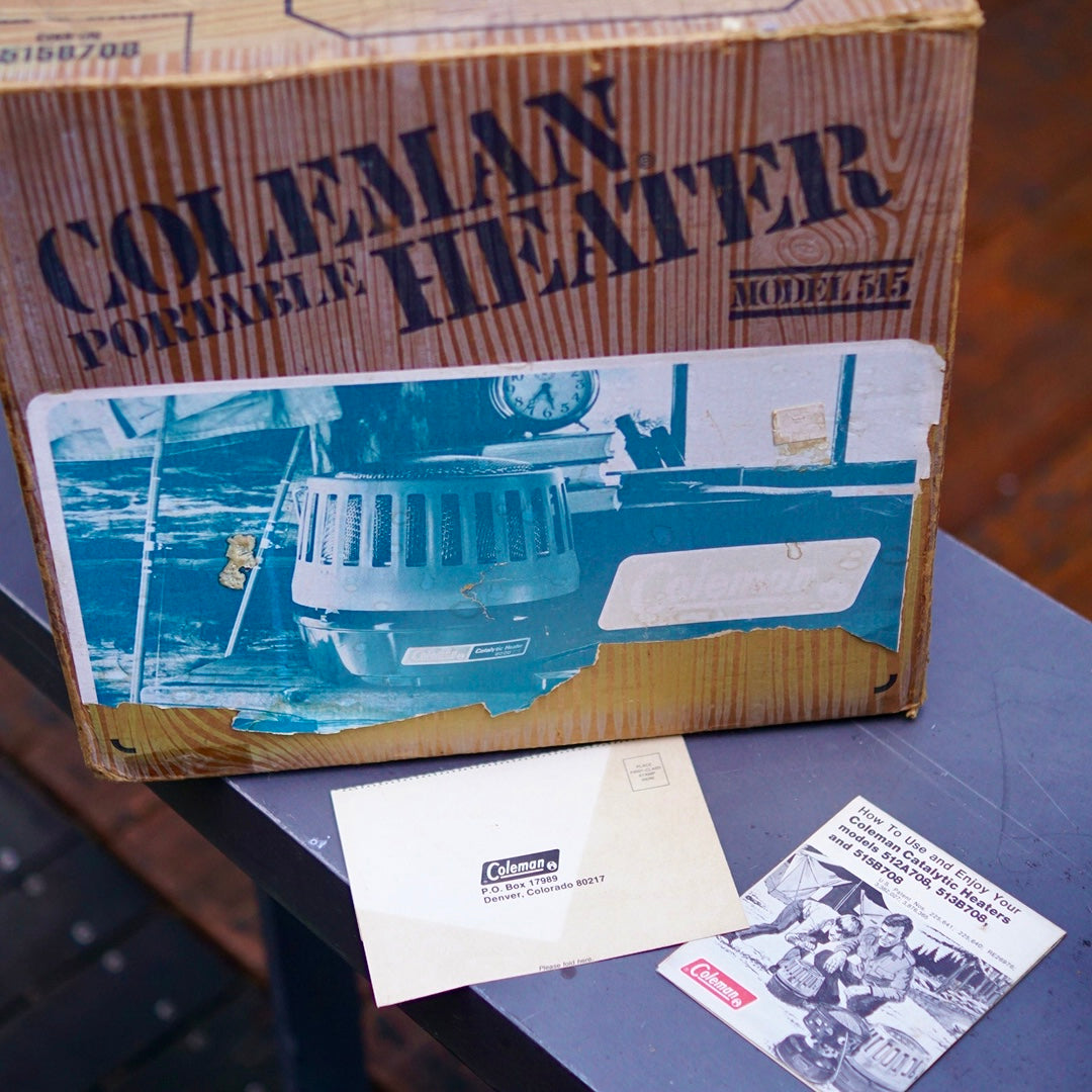 1982/7 COLEMAN CATALYTIC HEATER AVOCADO 515B708