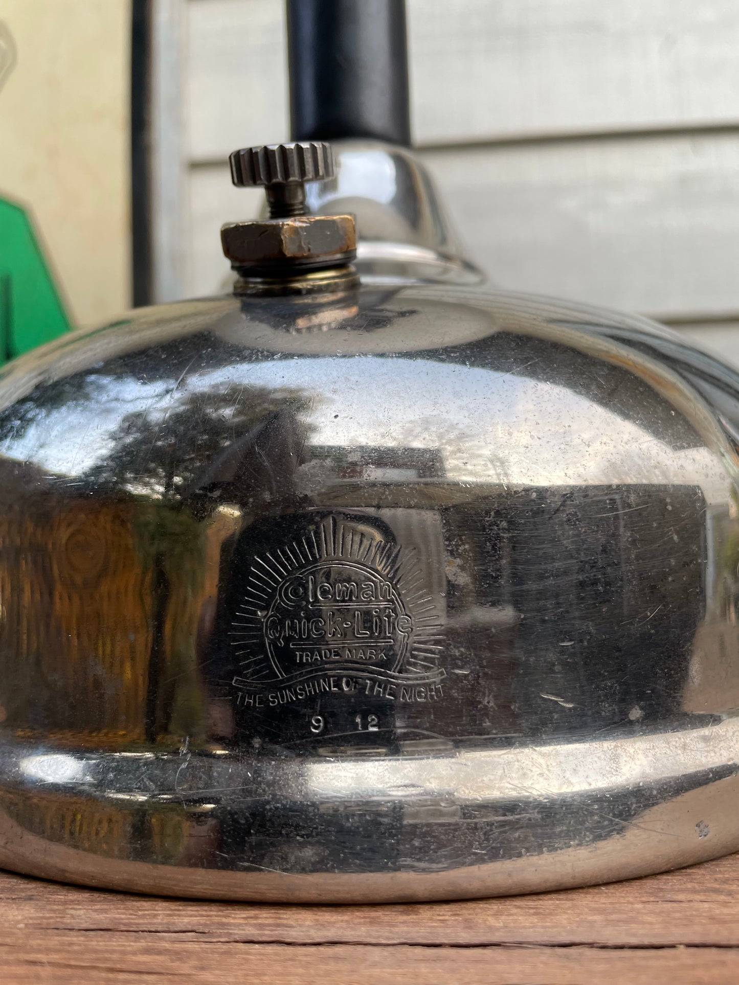 1929/12 COLEMAN Quick-Lite CQ Lamp & 329 Shade