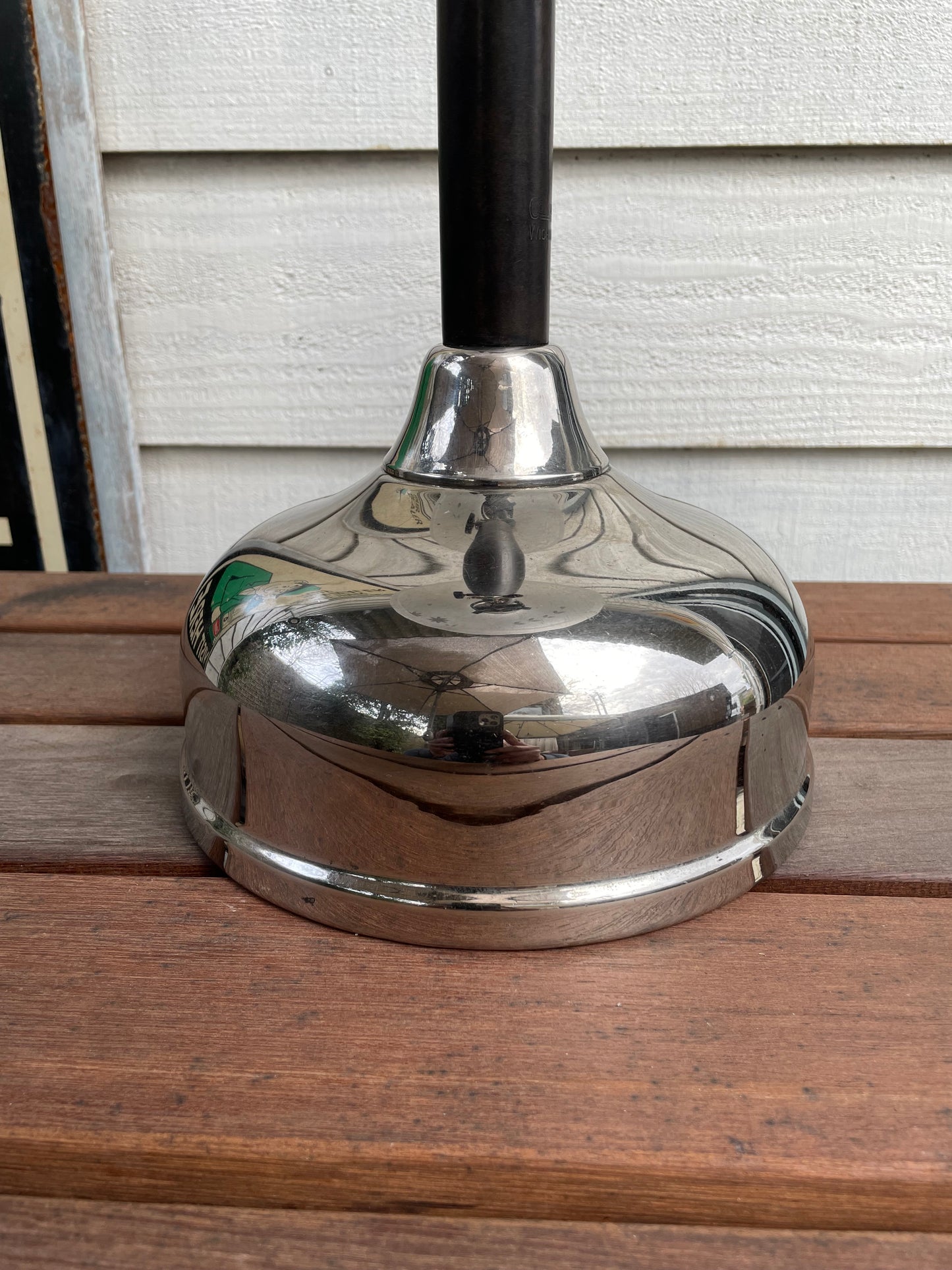 1920's COLEMAN Quick-Lite CQ Lamp & Frosted Glass Shade