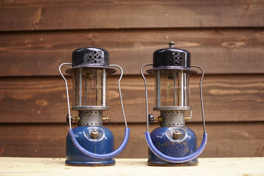 Coleman243系 紺革×紺糸 ベイルカバー