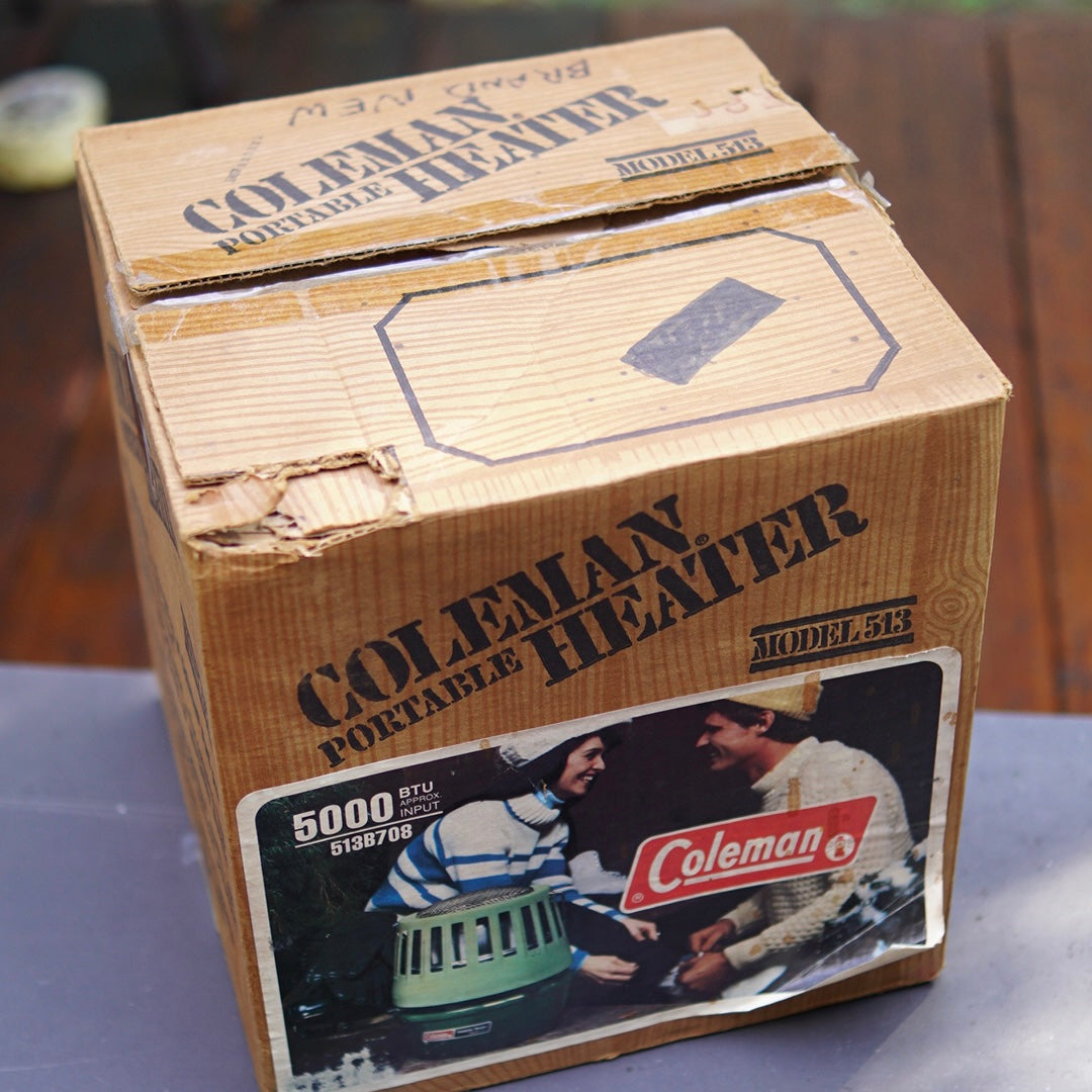 1982/3 COLEMAN CATALYTIC HEATER AVOCADO 513B708