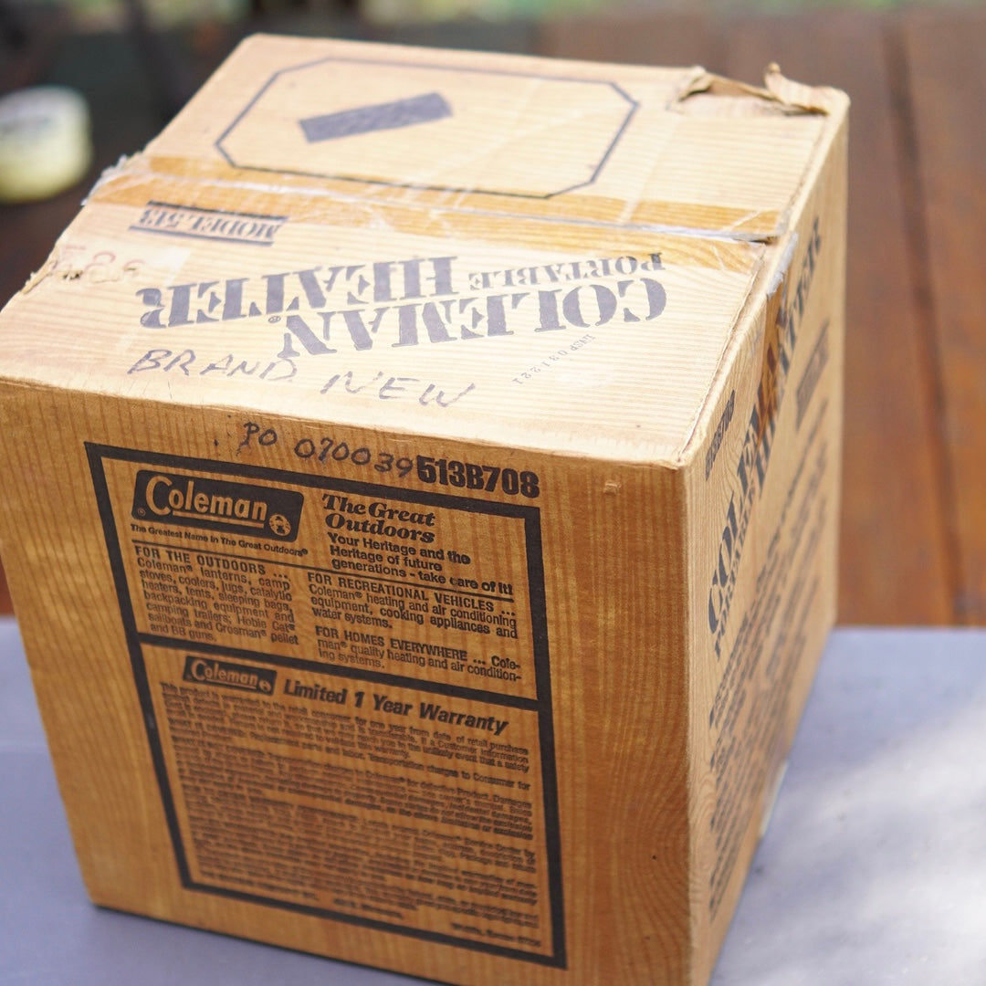 1982/3 COLEMAN CATALYTIC HEATER AVOCADO 513B708