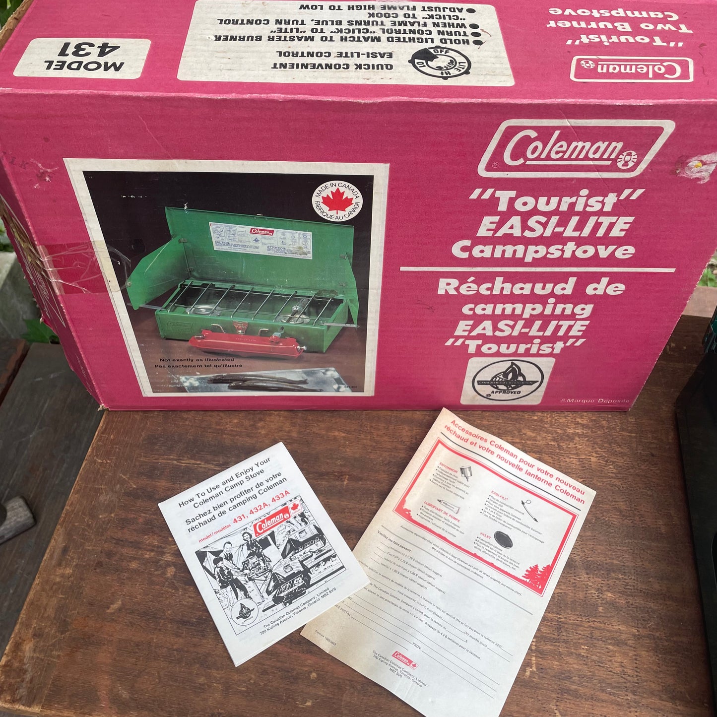 1985/1 COLEMAN 431 "Tourist" Canada Two Burner