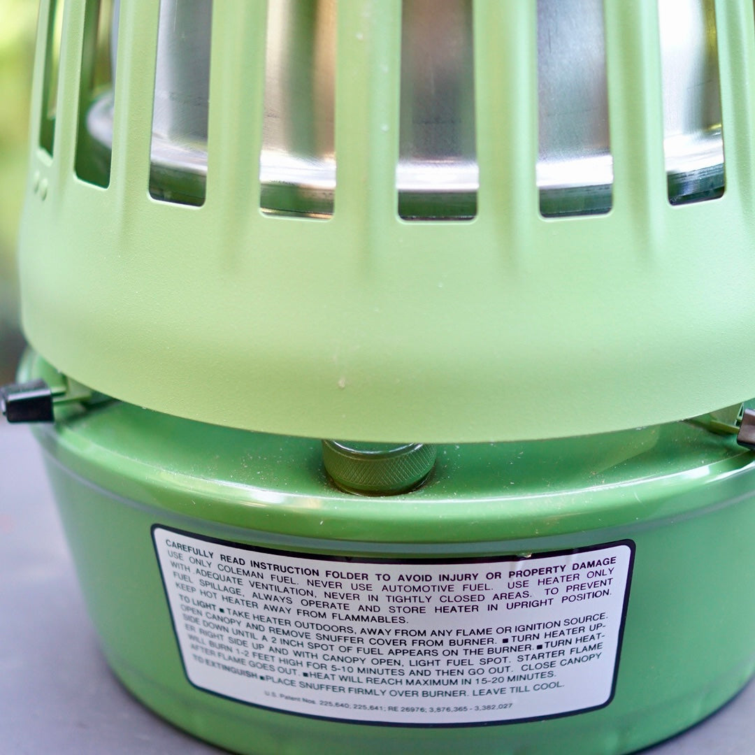 1982/3 COLEMAN CATALYTIC HEATER AVOCADO 513B708