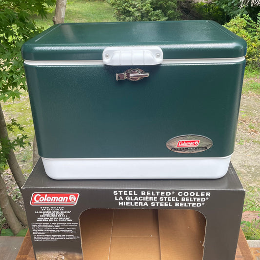 新品未使用品！コールマン クーラーボックス 54QT　スチールベルトクーラー