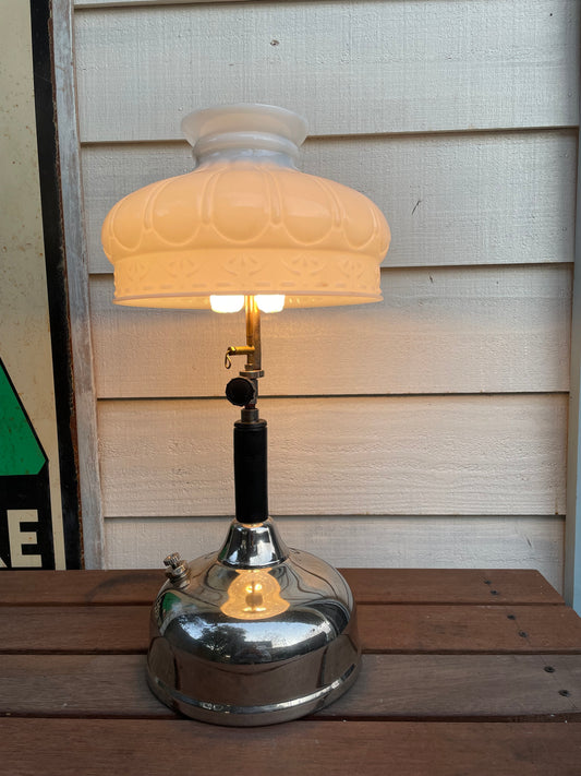 1929/12 COLEMAN Quick-Lite CQ Lamp & 329 Shade
