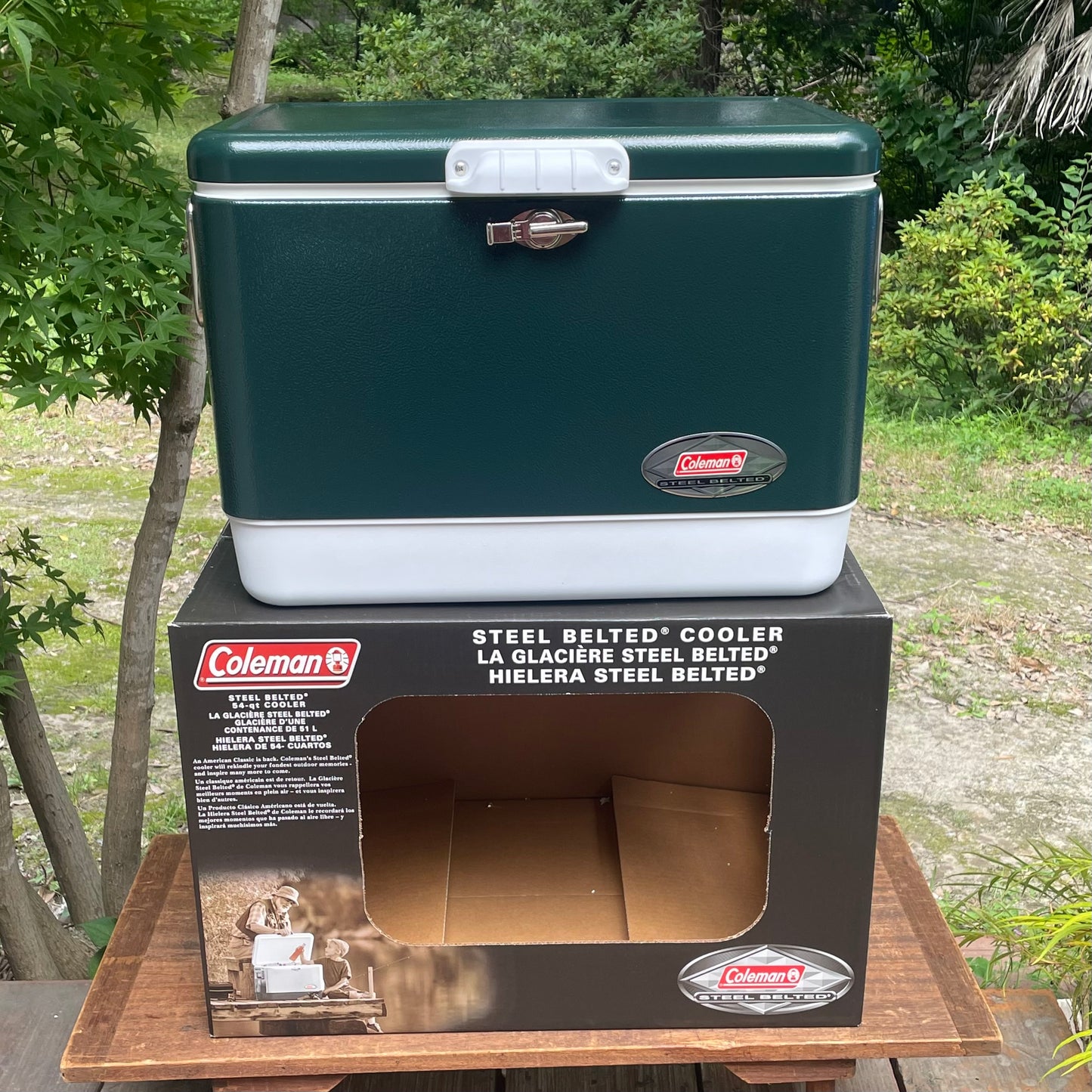 新品未使用品！コールマン クーラーボックス 54QT　スチールベルトクーラー