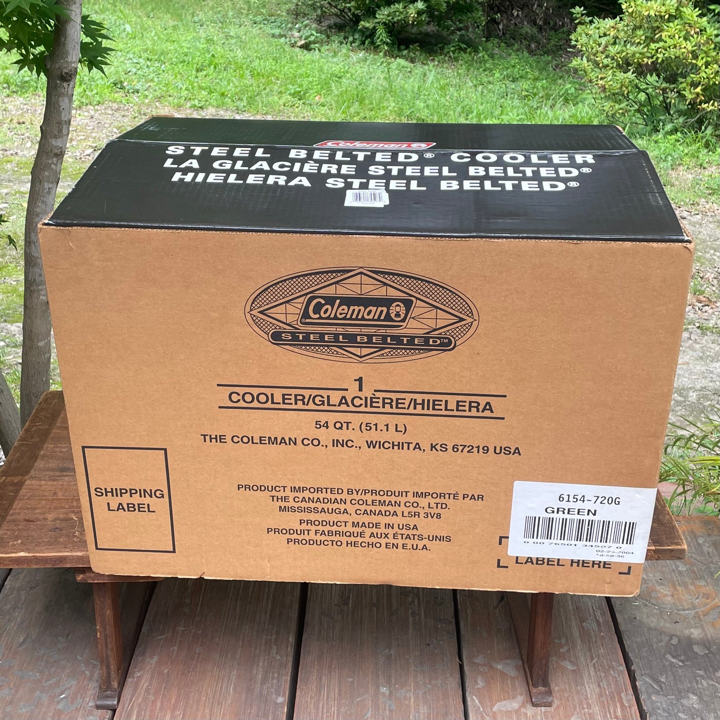 新品未使用品！コールマン クーラーボックス 54QT　スチールベルトクーラー