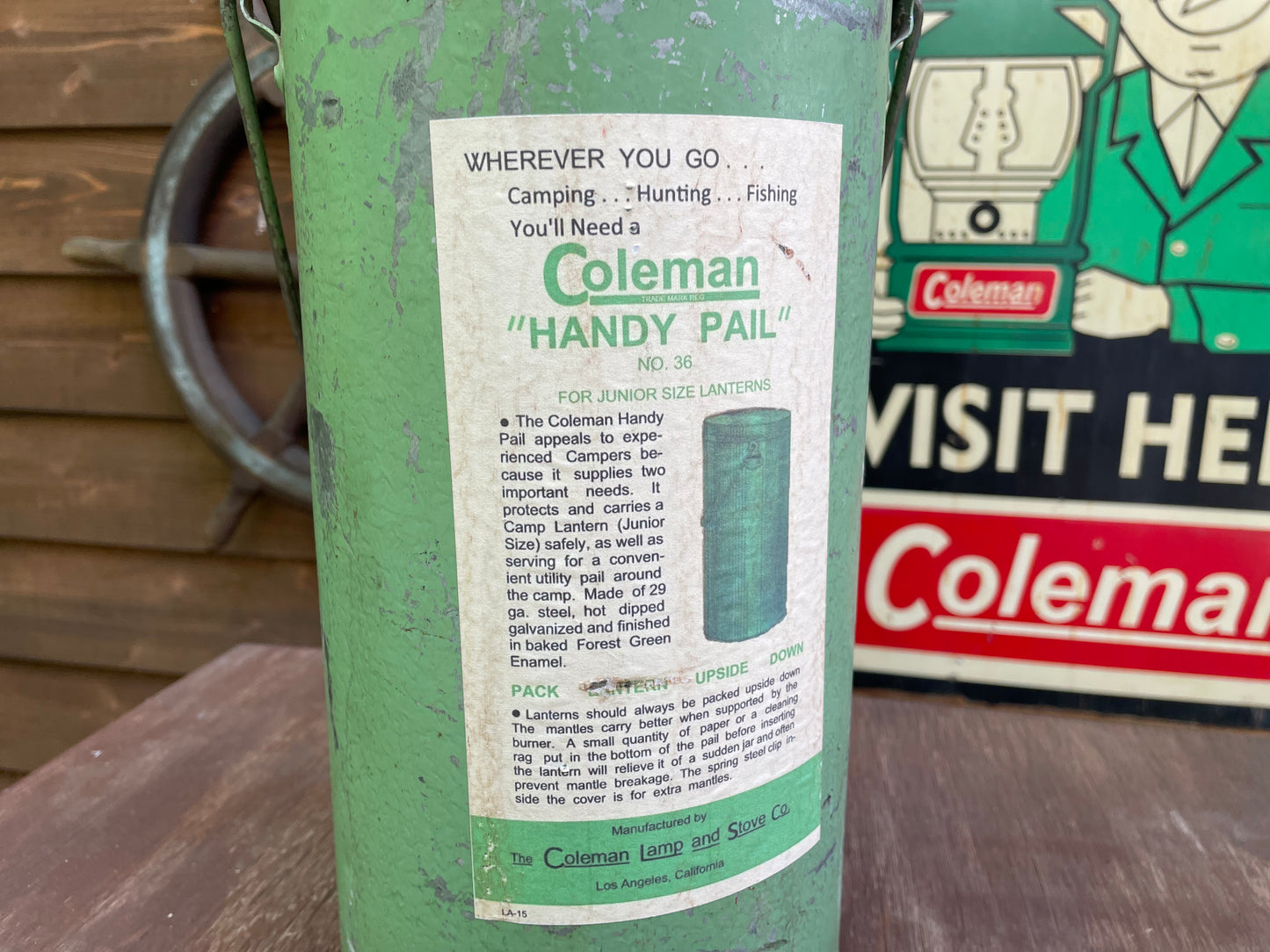 1930's COLEMAN 242 Handy Pail